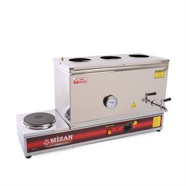 Mizan MC208 Üç Demlik Pleytli Çay Kazanı 40 LT 
