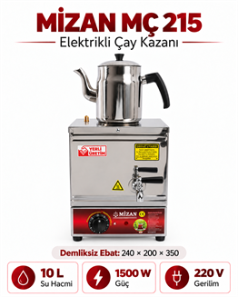 Mizan MC215 Tek Demlik Çay Kazanı 10 LT 