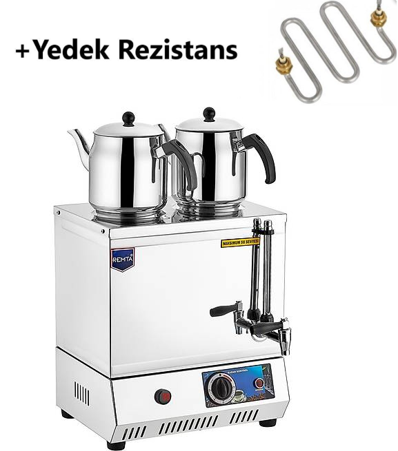 Remta EP02 30 Model Çift Demlikli Elektrikli Çay Ocağı 24 LT + YEDEK REZİSTANS
