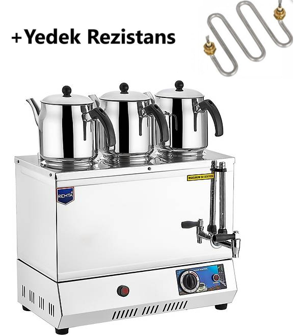 Remta EP03 55 Model Üç Demlikli Elektrikli Çay Ocağı 34 LT + YEDEK REZİSTANS