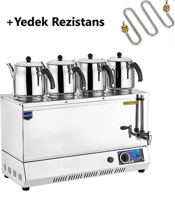 Remta EP04 85 Model Dört Demlikli Elektrikli Çay Ocağı 43 LT + YEDEK REZİSTANS