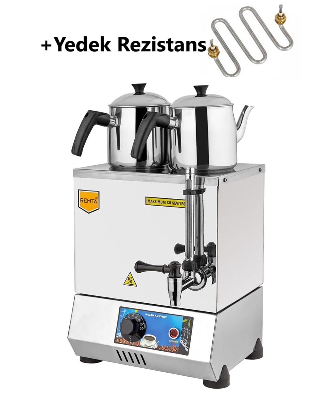 Remta EP06 20 Model Çift Demlikli Elektrikli Çay Ocağı 13 LT + YEDEK REZİSTANS
