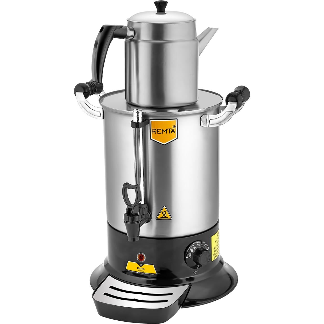 REMTA PT11 Platin Model Tek Demlikli Çay Makinesi 9 lt (Demlik Dahil)