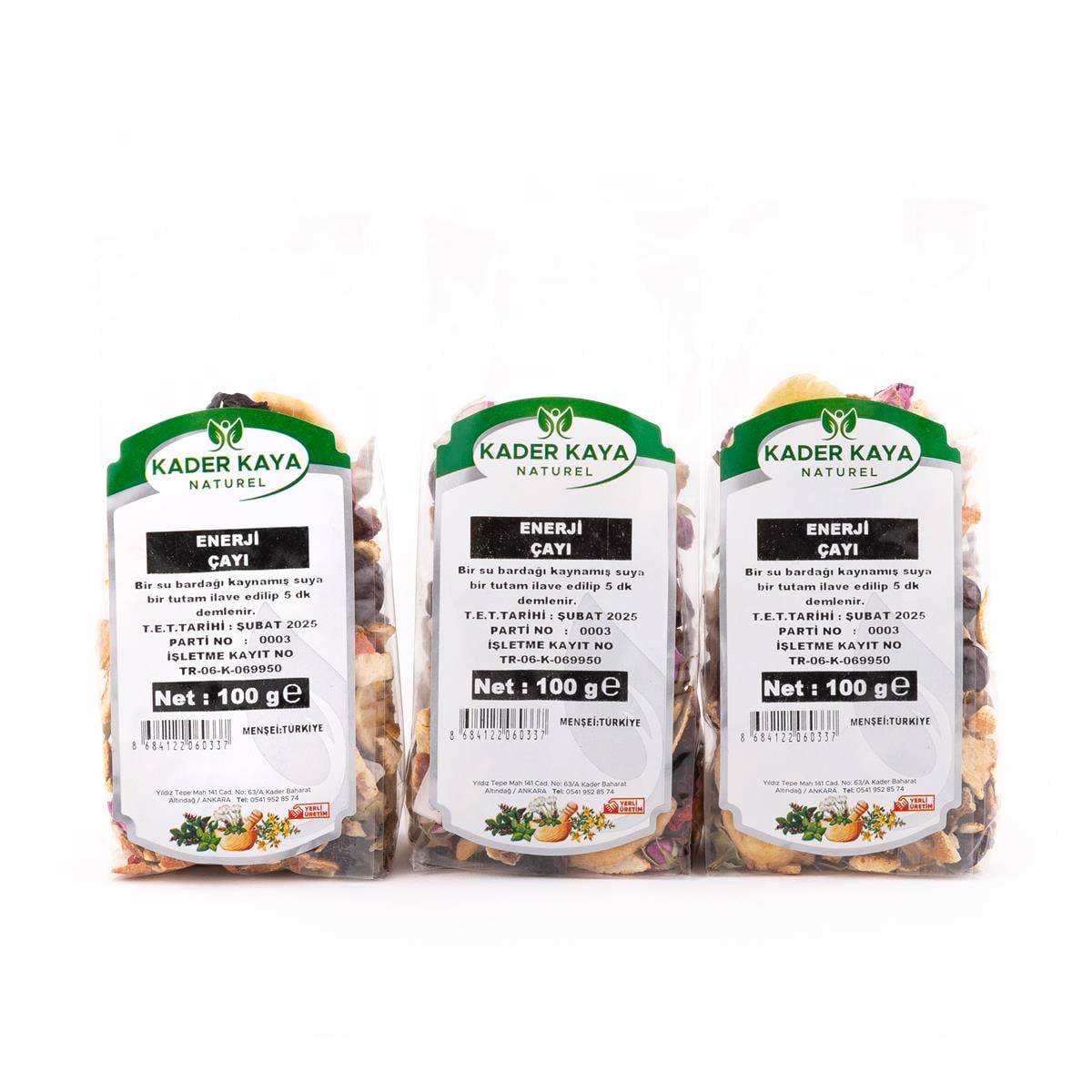 Enerji Çayı 100 g (3 lü Paket) 