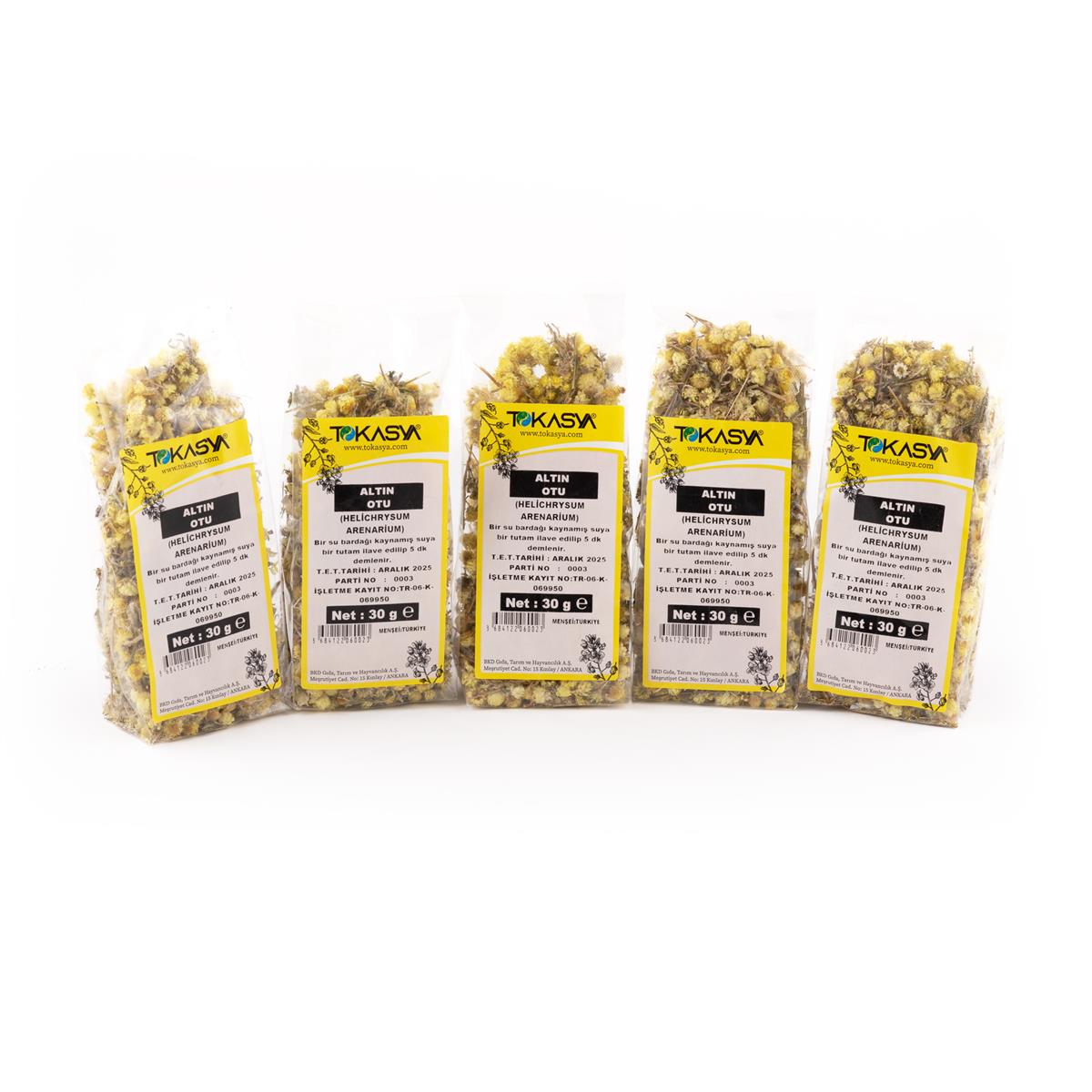 Tokasya Altın Otu Çiçeği 30 g (5 li Paket) 