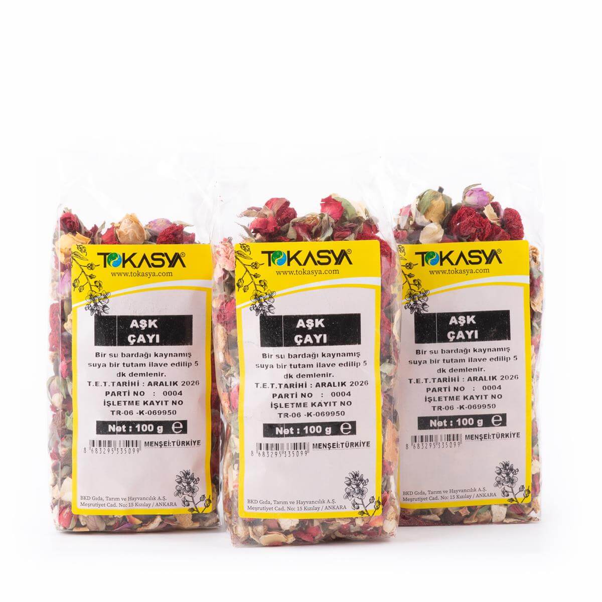 Tokasya Aşk Çayı 100 g (3 lü Paket) 