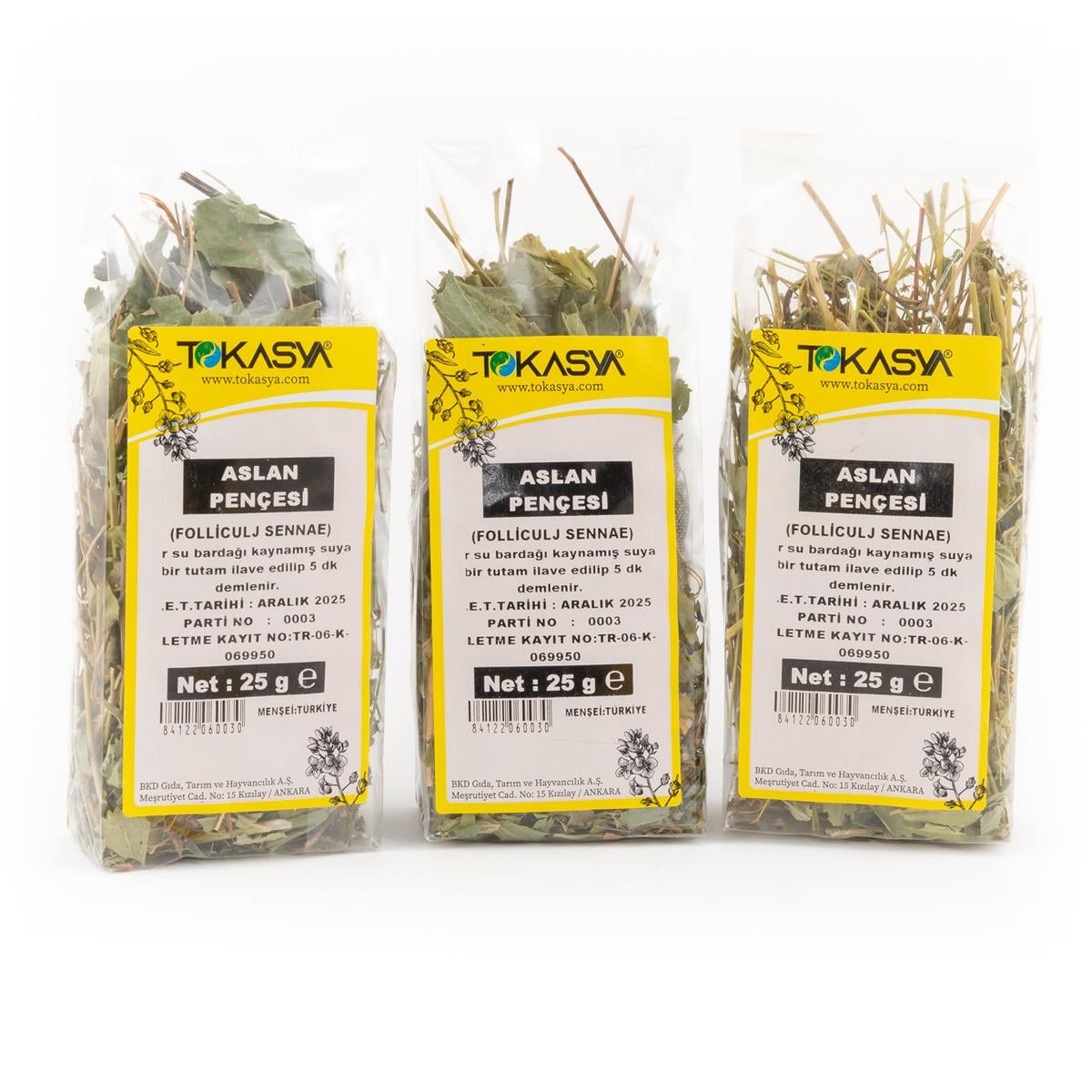 Tokasya Aslan Pencesi Otu 25 g (3 lü Paket)