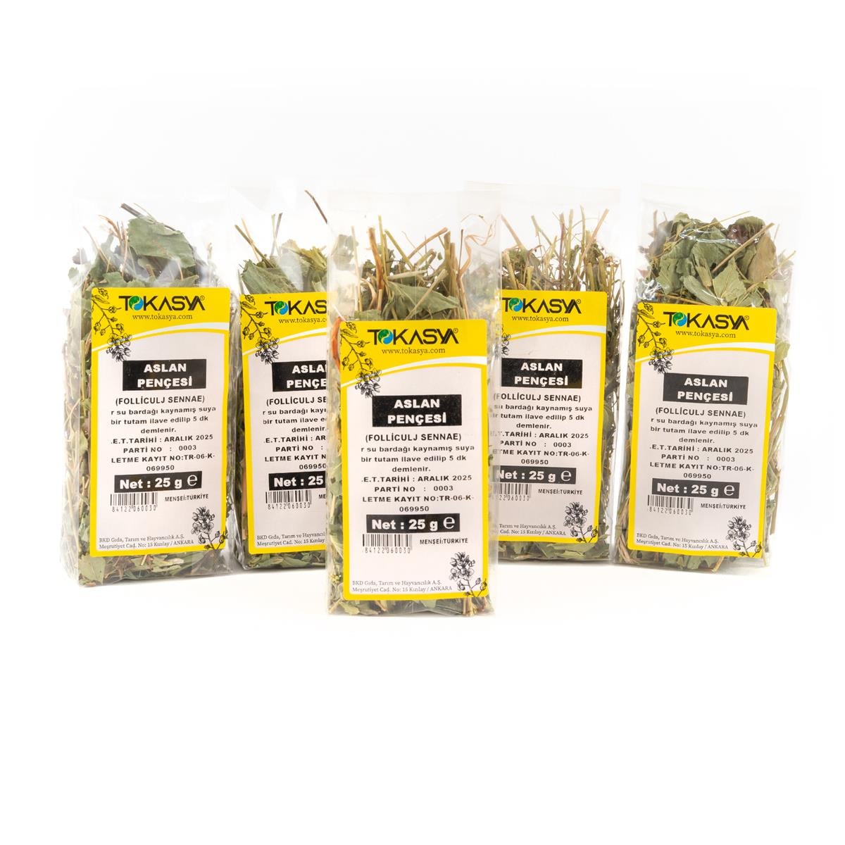 Tokasya Aslan Pencesi Otu 25 g (5 li Paket)