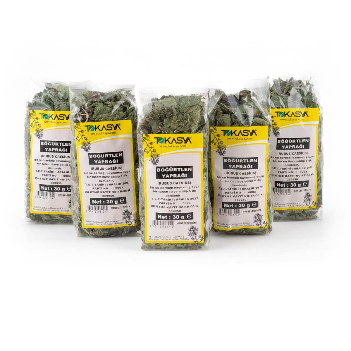 Tokasya Böğürtlen Yaprağı 30 g (5 li Paket) 