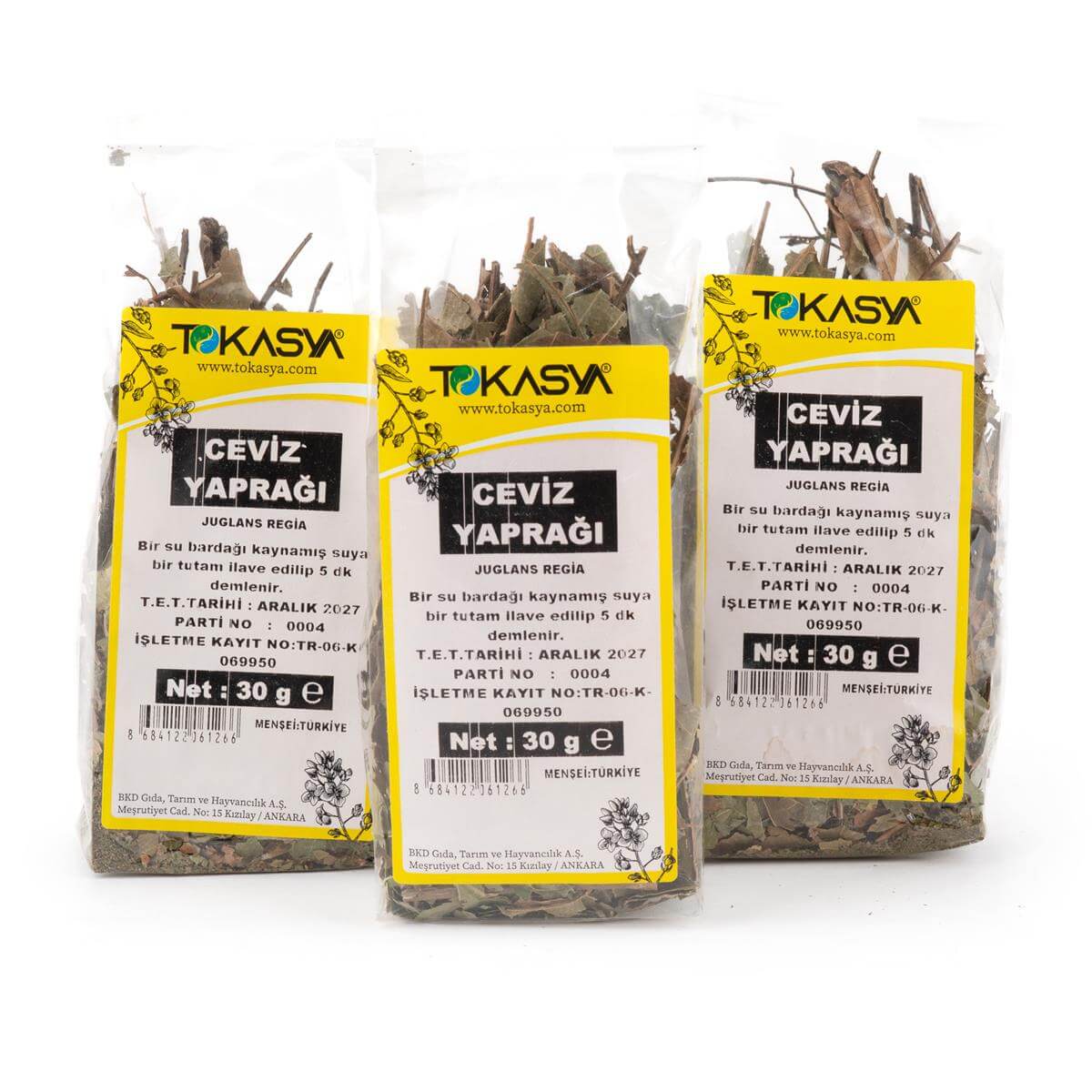 Tokasya Ceviz Yaprağı 30 g (3 lü Paket) 