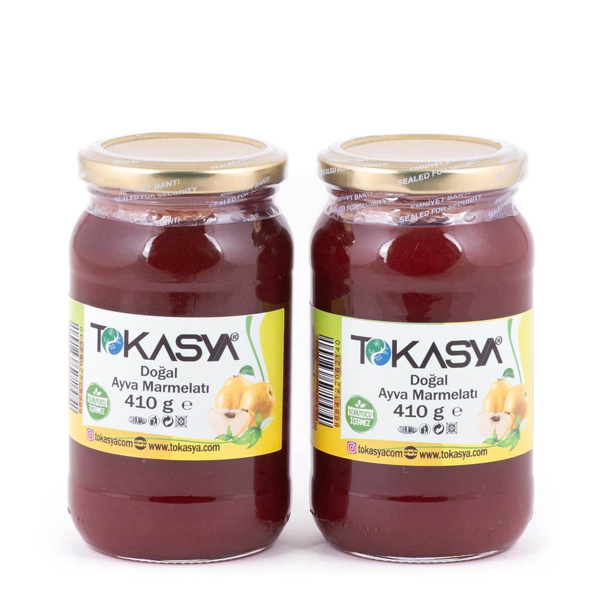 Tokasya Doğal Ayva Marmelatı 410 g (2 li Kavanoz) 
