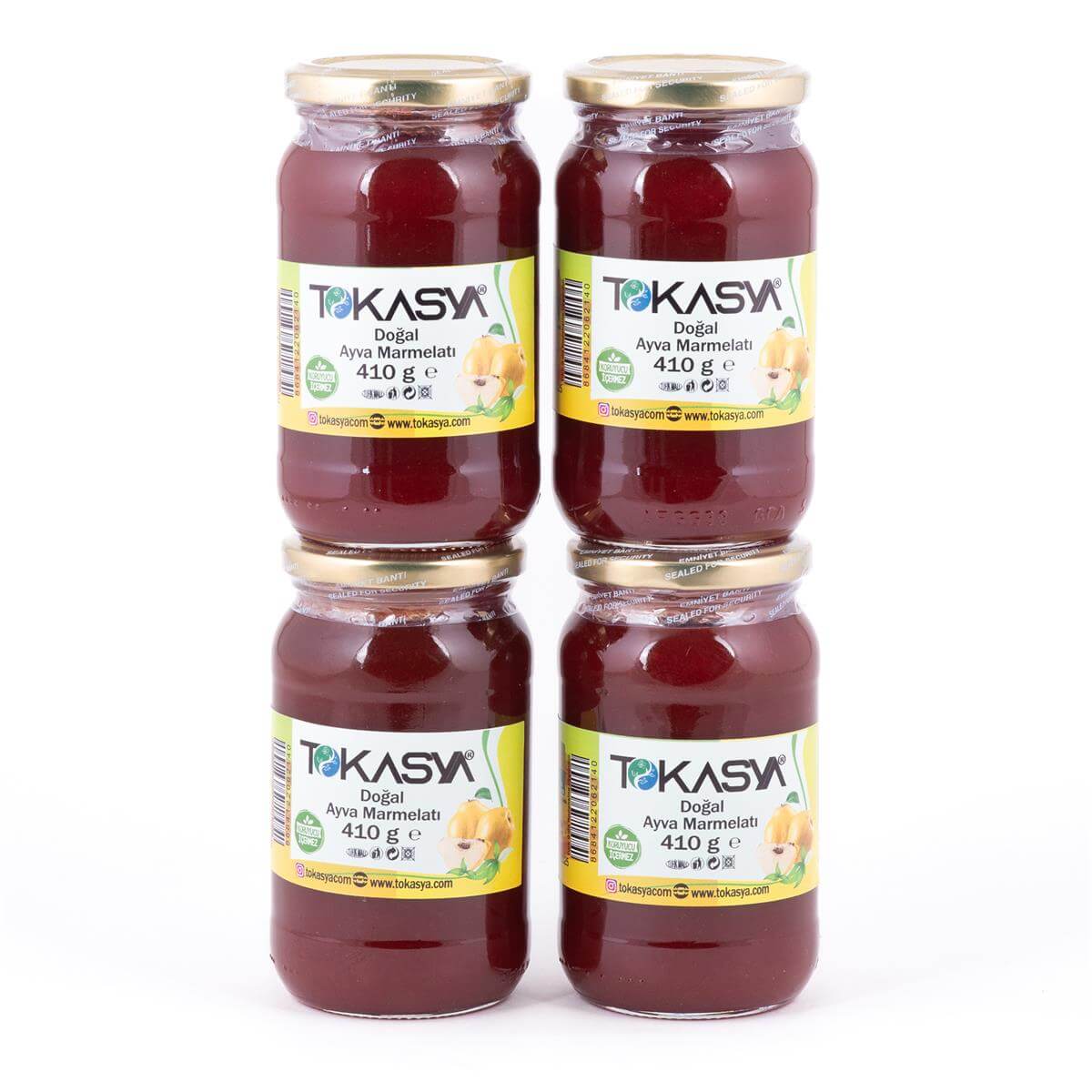 Tokasya Doğal Ayva Marmelatı 410 g (4 lü Kavanoz) 