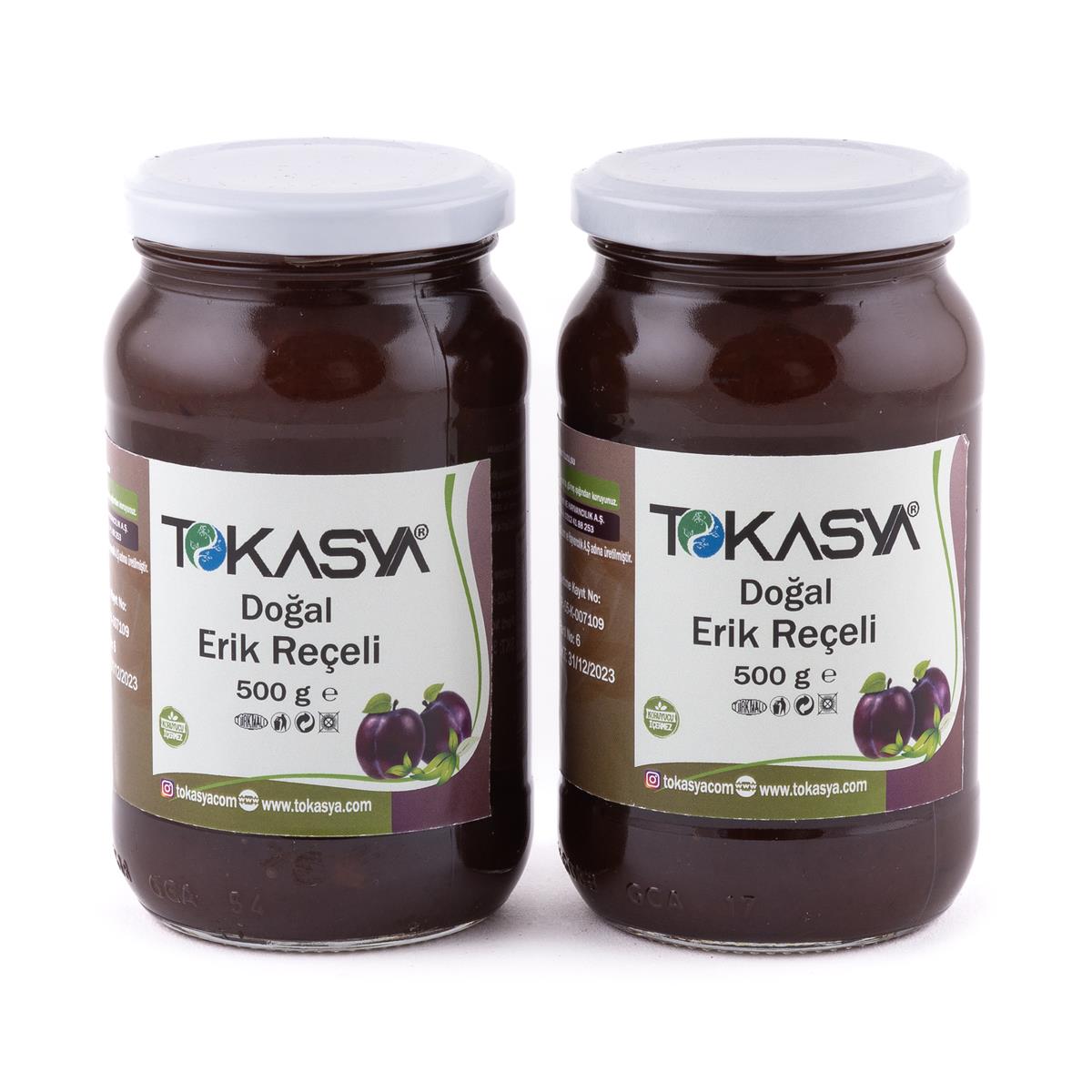 Tokasya Doğal Erik Reçeli 500 g (2 li Kavanoz) 