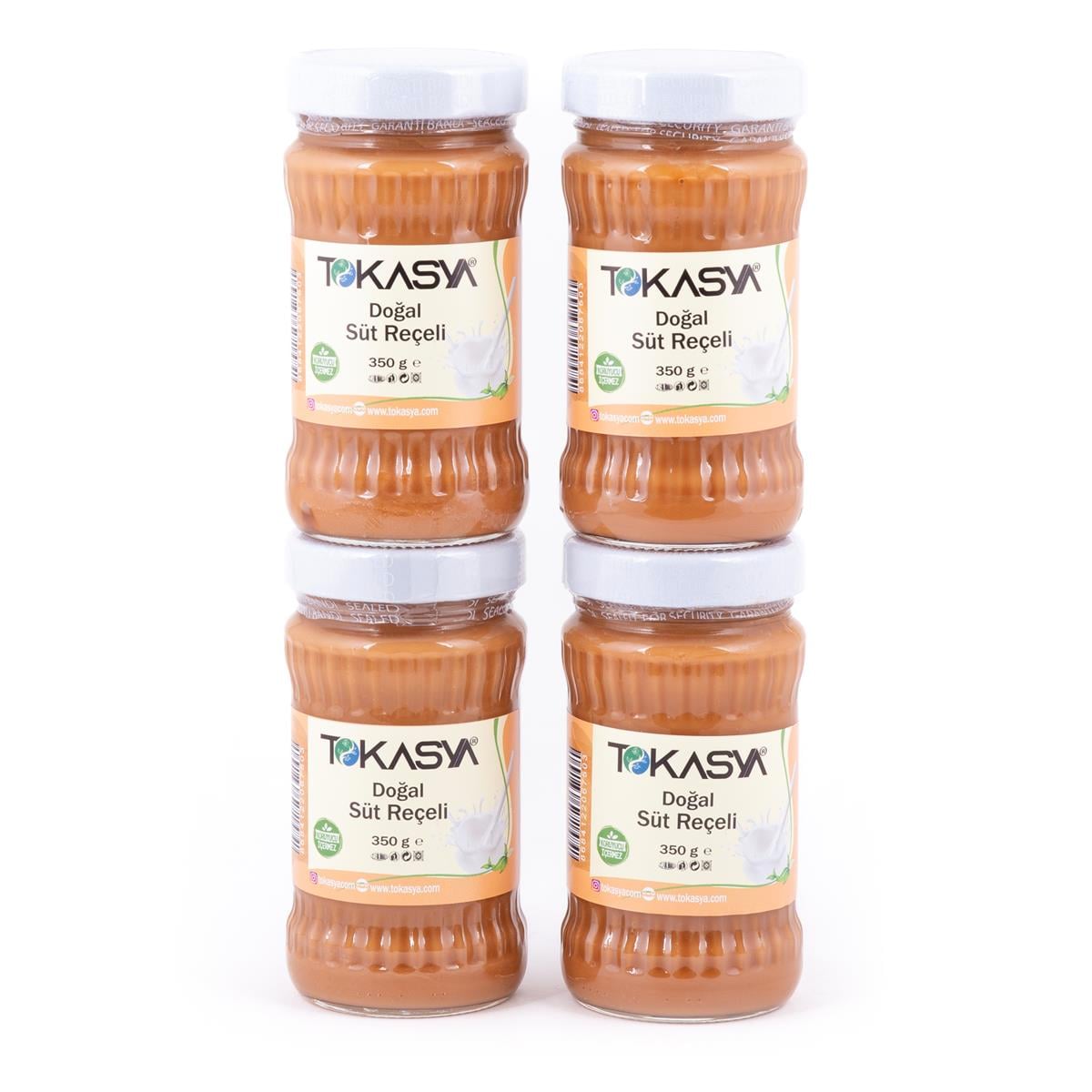 Tokasya Doğal Süt Reçeli 350 g (4 lü Kavanoz) 