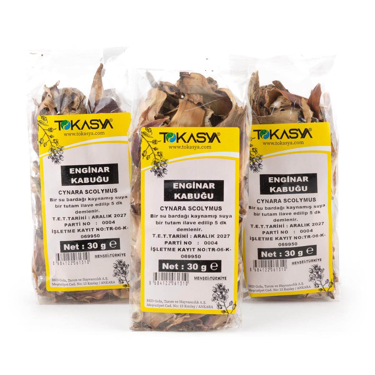 Tokasya Enginar Kabuğu 30 g (3 lü Paket) 