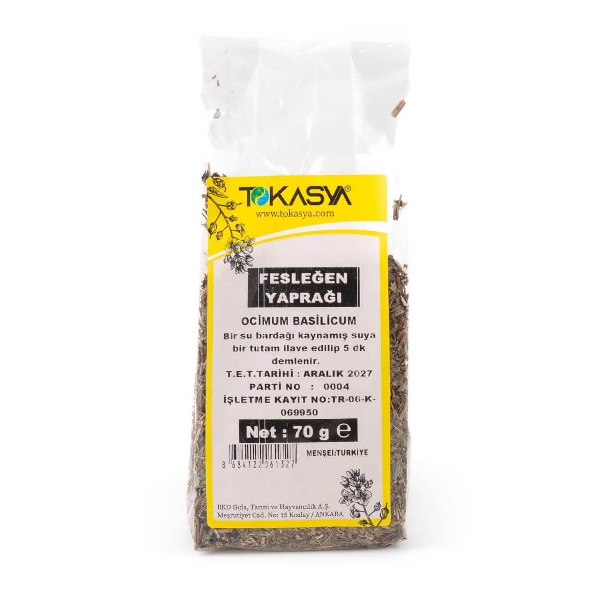 Tokasya Fesleğen Otu 70 g