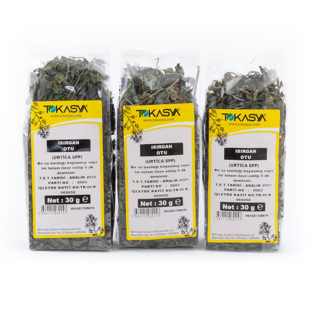 Tokasya Isırgan Otu 30 g (3 lü Paket)