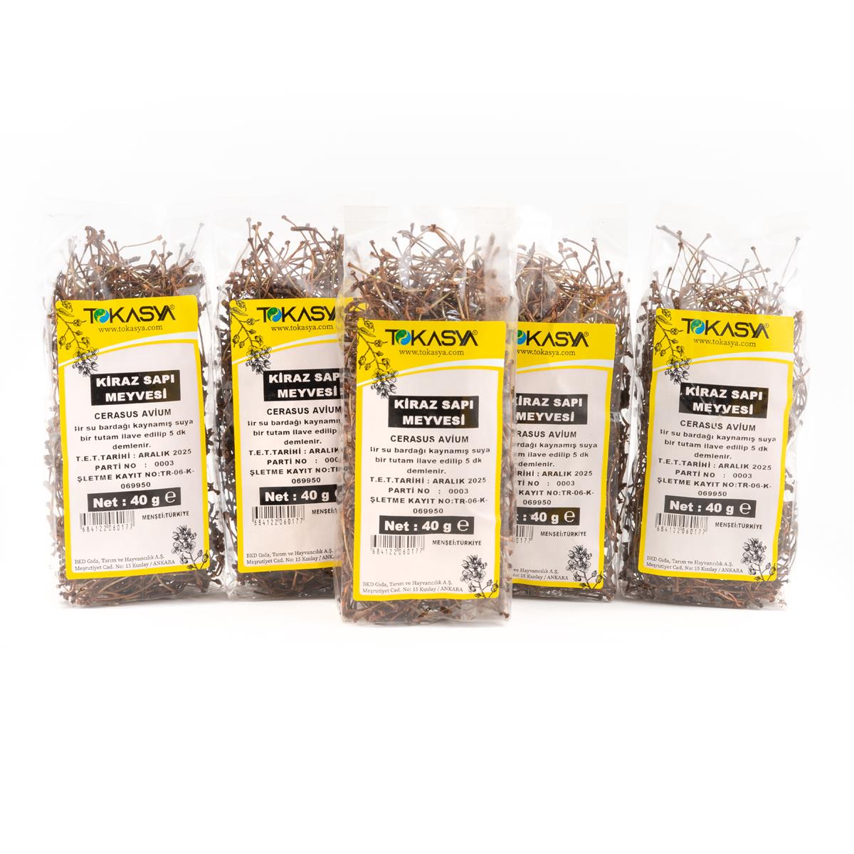 Tokasya Kiraz Sapı 40 g (5 li Paket)