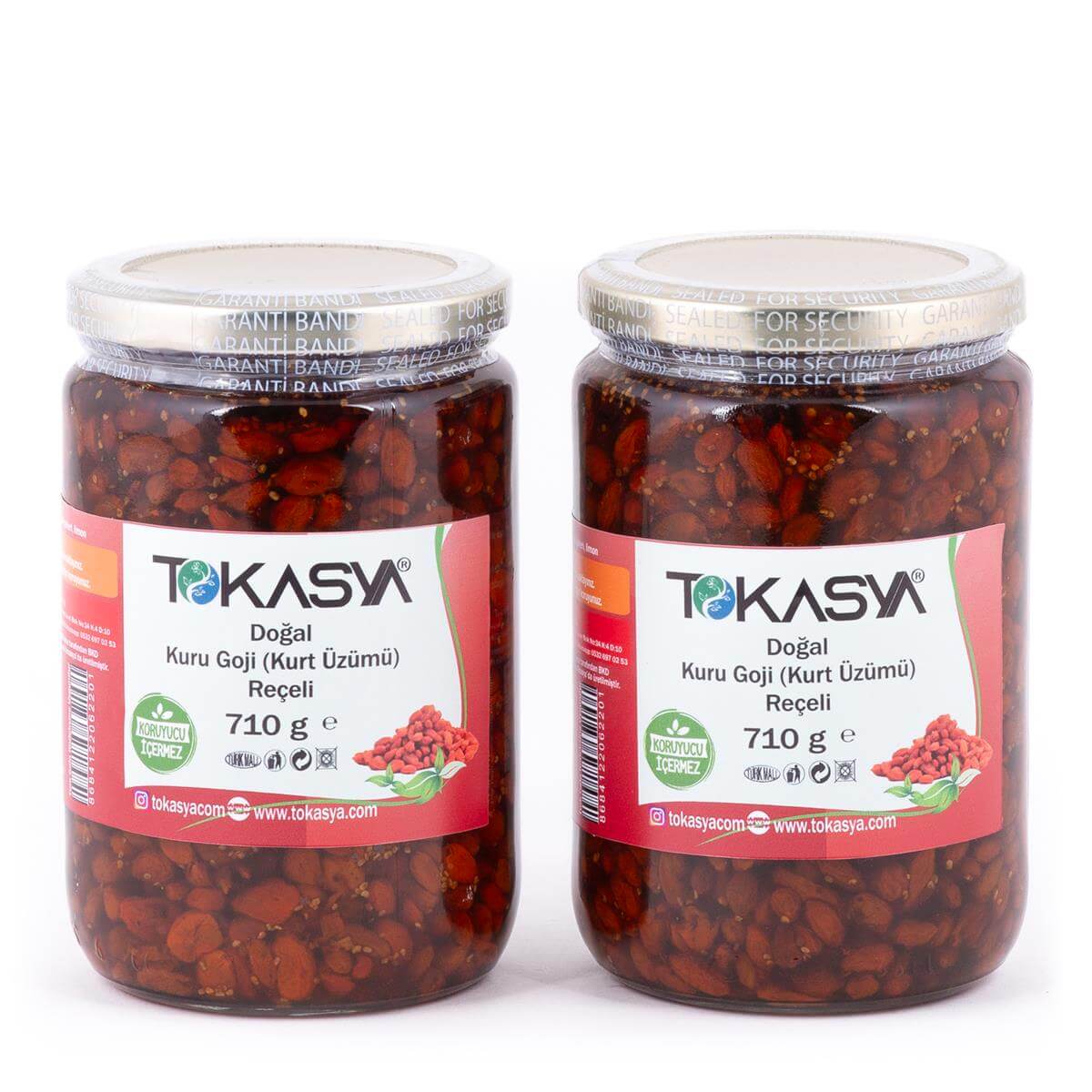 Tokasya Kuru Goji (Kurt Üzümü) Reçeli 710 g (2 li Kavanoz) 