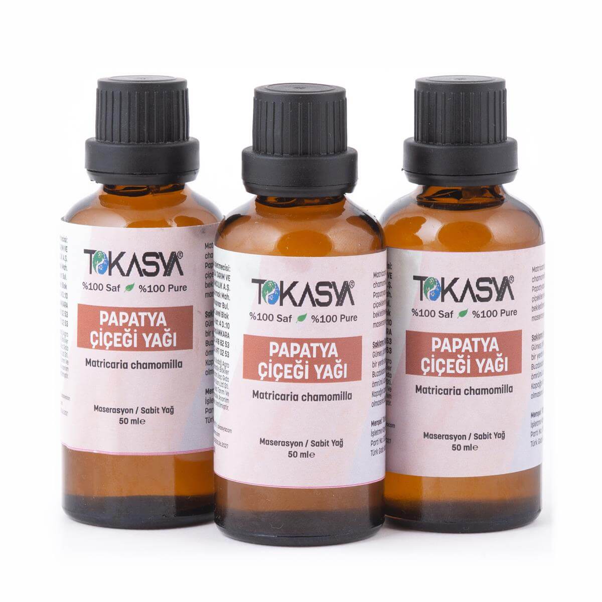 Tokasya Papatya Çiçeği Yağı 50 ml (3 lü Şişe) 