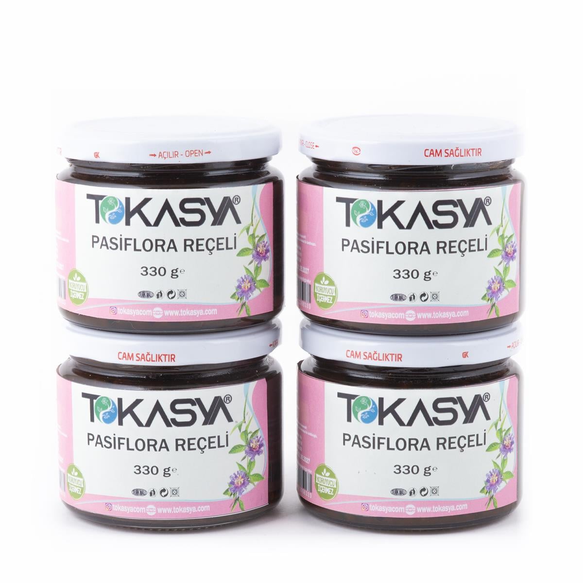 Tokasya Pasiflora Reçeli 330 g (4 lü Paket) 
