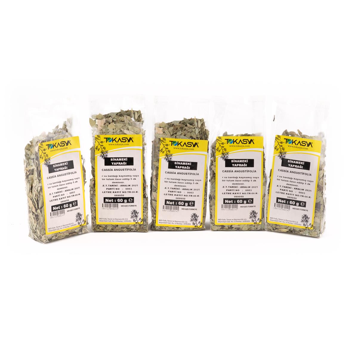 Tokasya Sinameki Yaprağı 60 g (5 li Paket) 