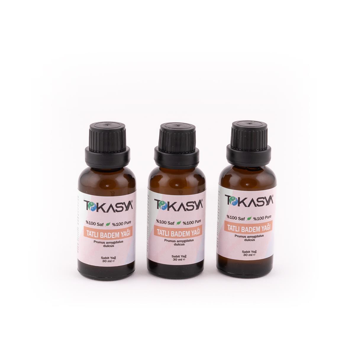 Tokasya Tatlı Badem Yağı 30 ml (3 lü Şişe)