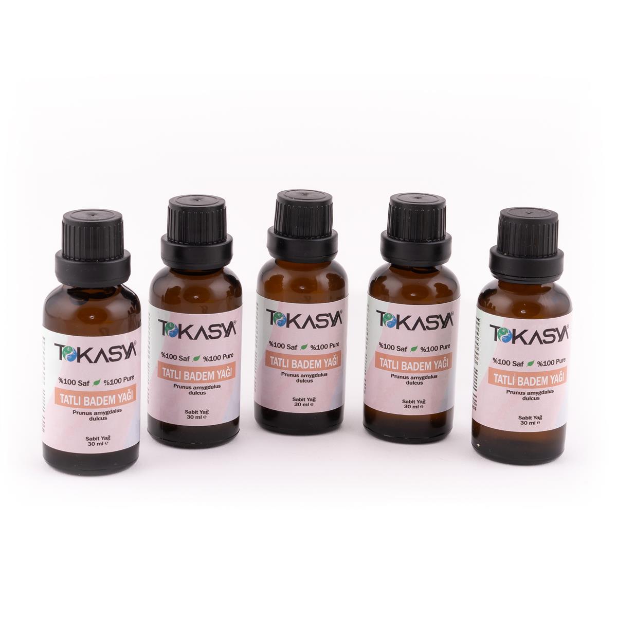 Tokasya Tatlı Badem Yağı 30 ml (5 li Şişe)