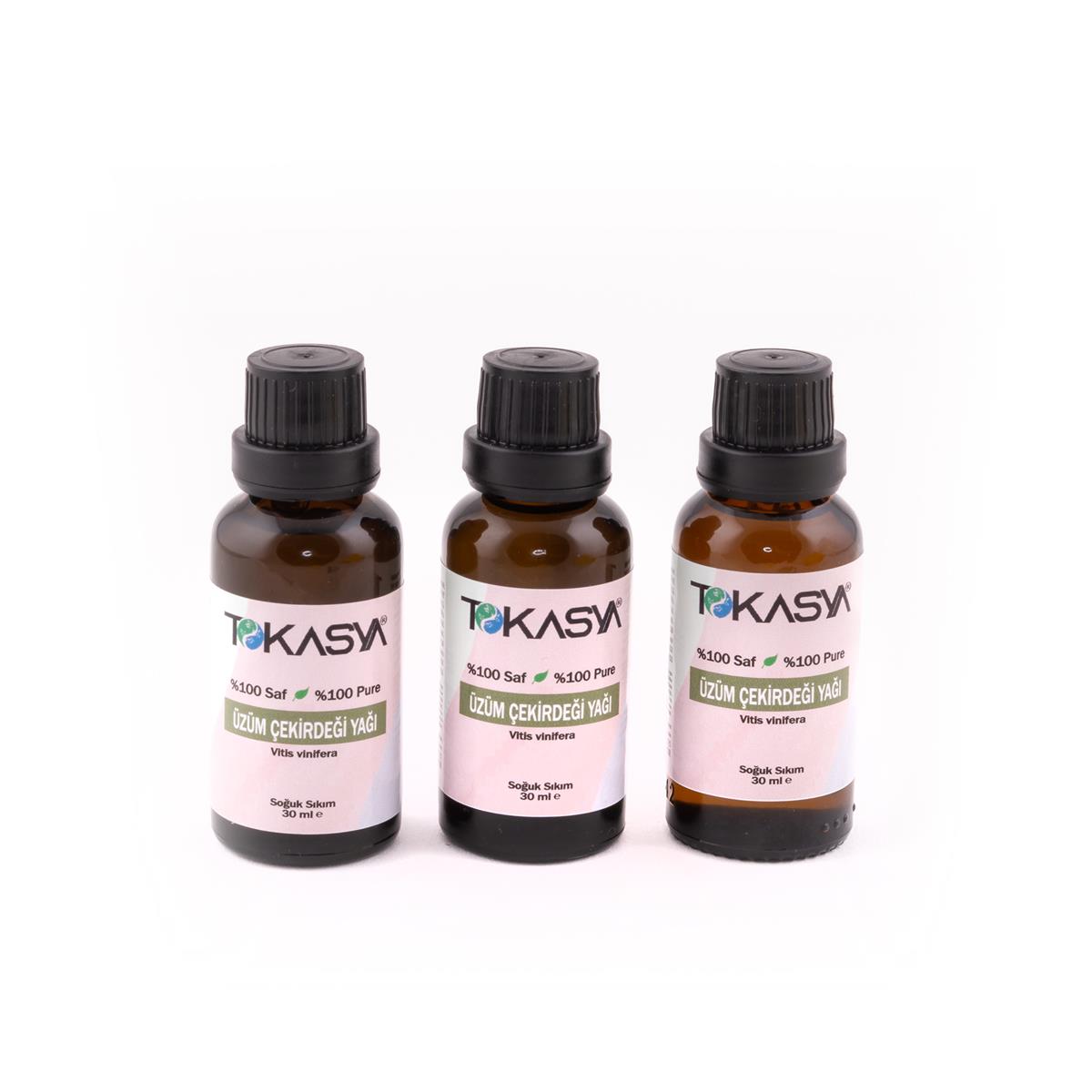 Tokasya Üzüm Çekirdeği Yağı 30 ml (3 lü Şişe)