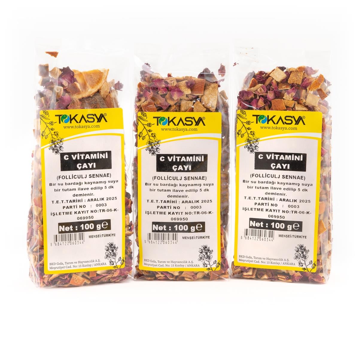 Tokasya Vitamin C Çayı 100 g (3 lü Paket)