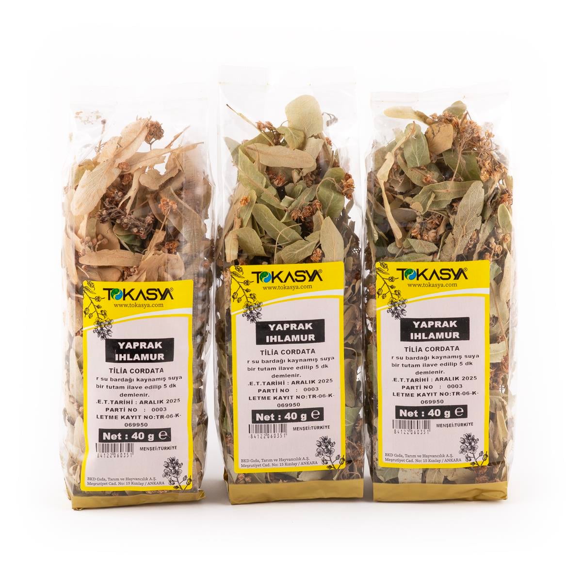Tokasya Yaprak Ihlamur 40 g (3 lü Paket) 