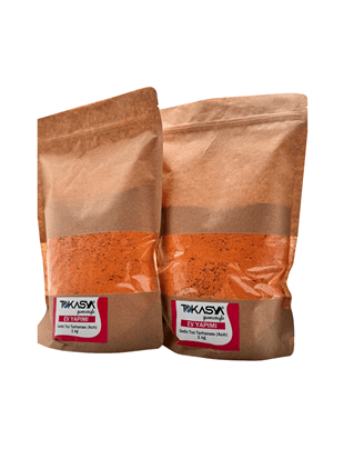 Ev Yapımı Gediz Toz Tarhanası (Acılı) 1 kg (2 li Paket) 