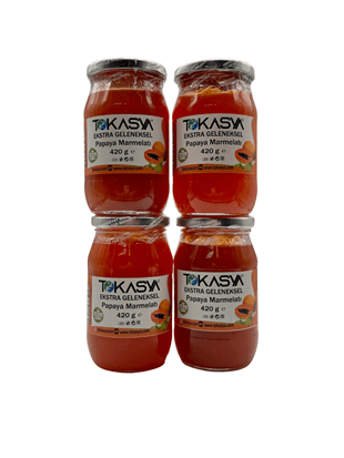 Tokasya Papaya Marmelatı 420 g (4 lü Kavanoz) 