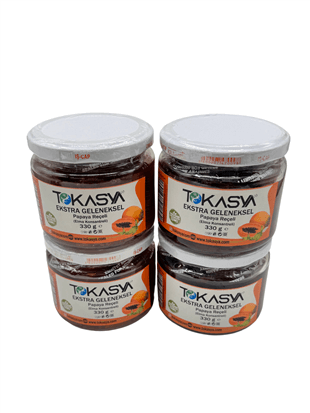 Tokasya Papaya Reçeli (Elma Konsantreli) 330 g (4 lü Kavanoz) 