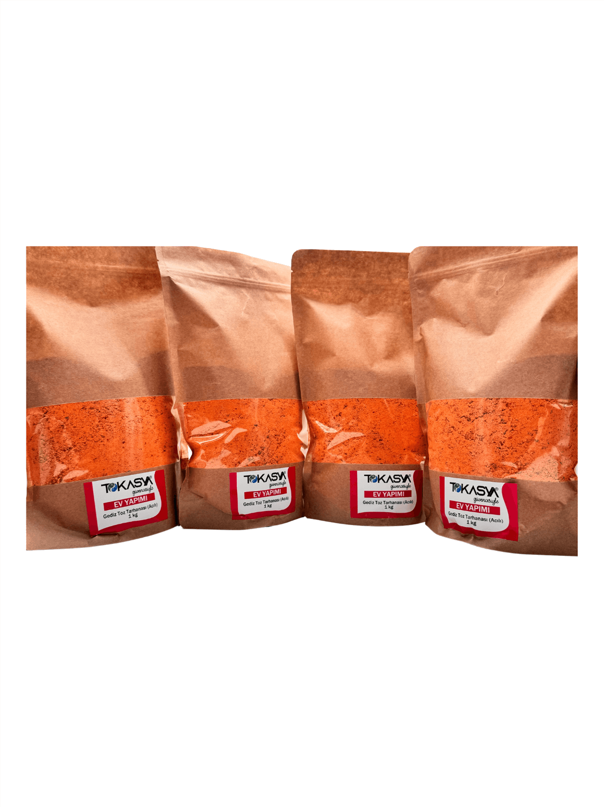 Ev Yapımı Gediz Toz Tarhanası (Acılı) 1 kg (4 lü Paket) 