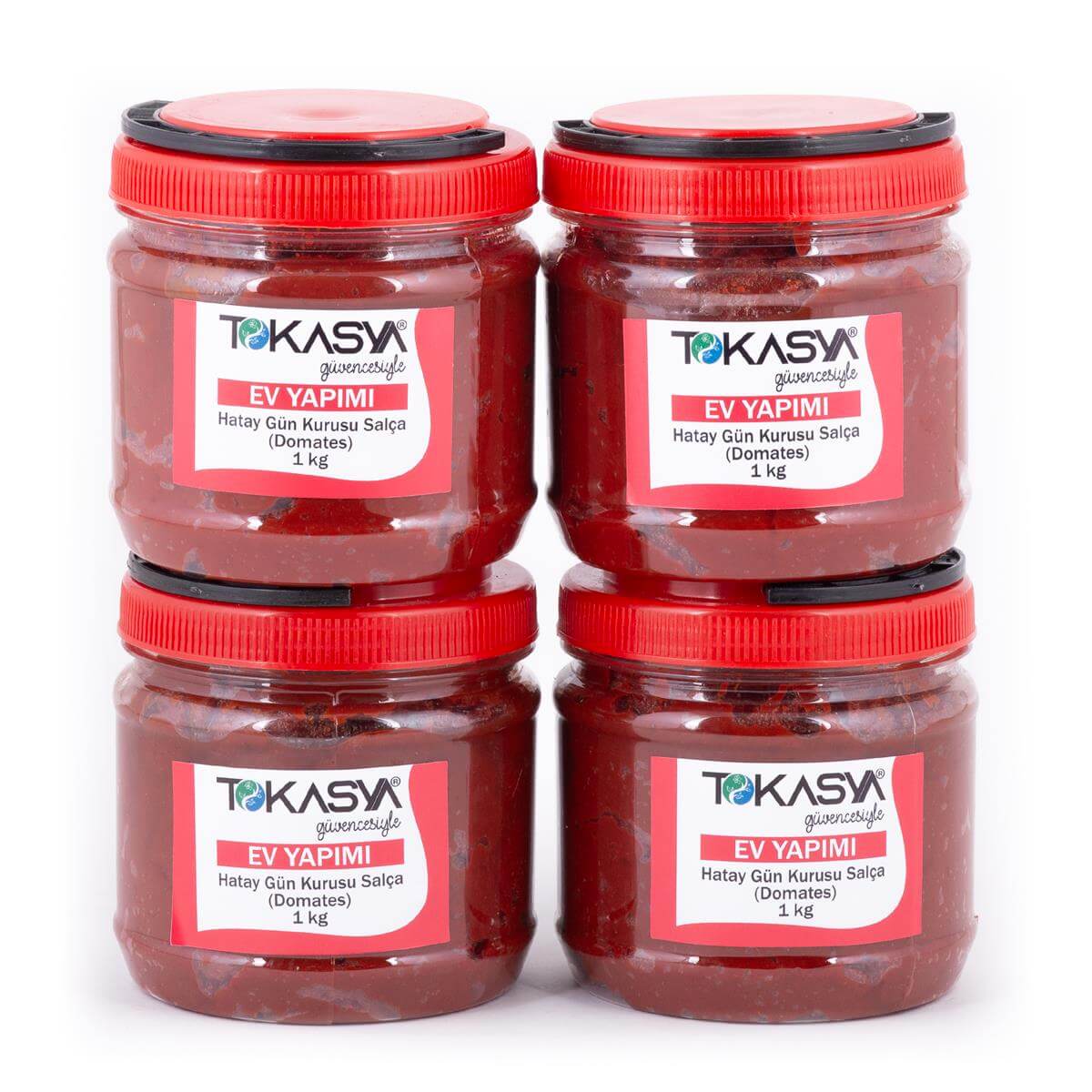 Ev Yapımı Hatay Gün Kurusu Salça (Domates) 1 kg (4 lü Kavanoz) 