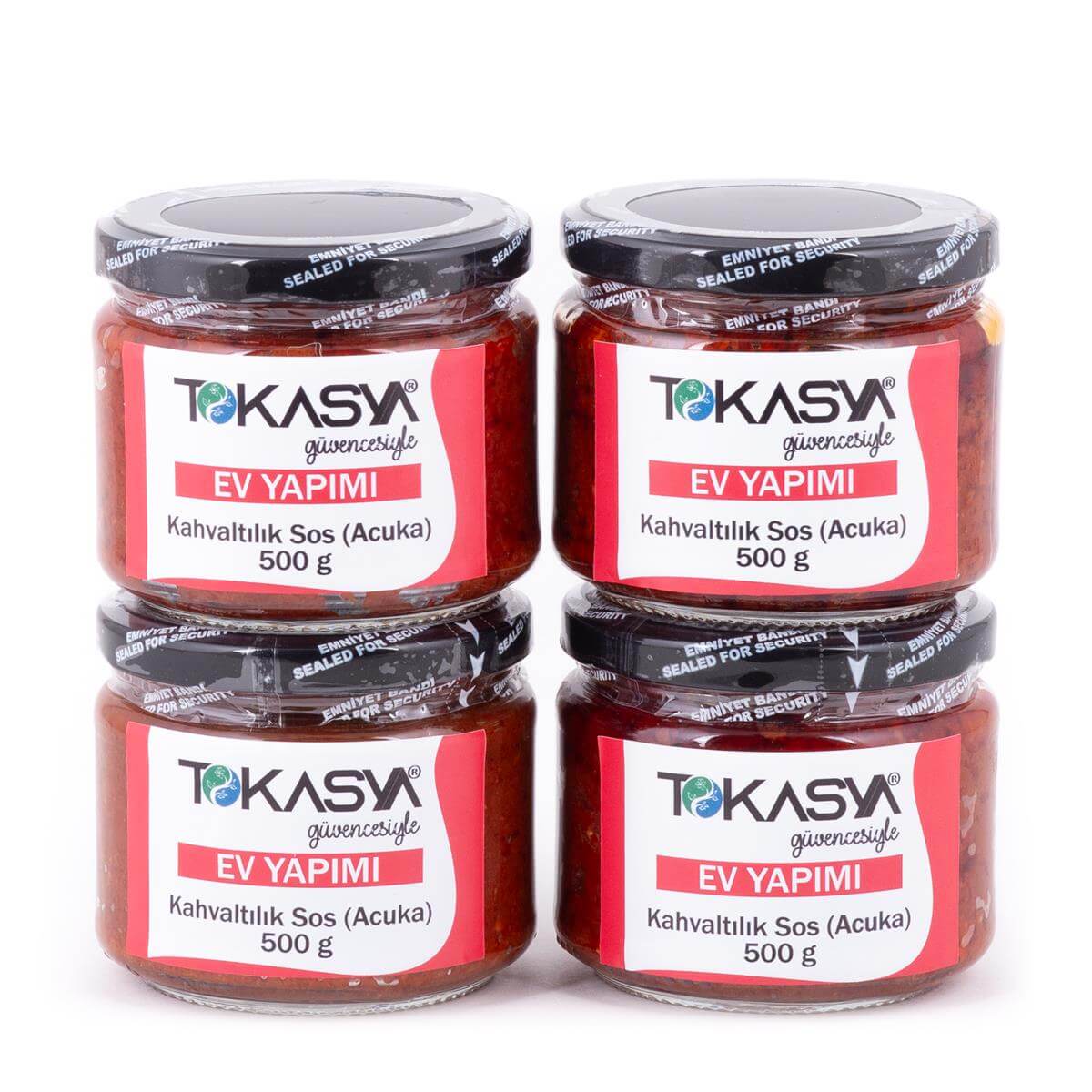 Ev Yapımı Kahvaltılık Sos (Acuka) 500 g (4 lü Şişe) 