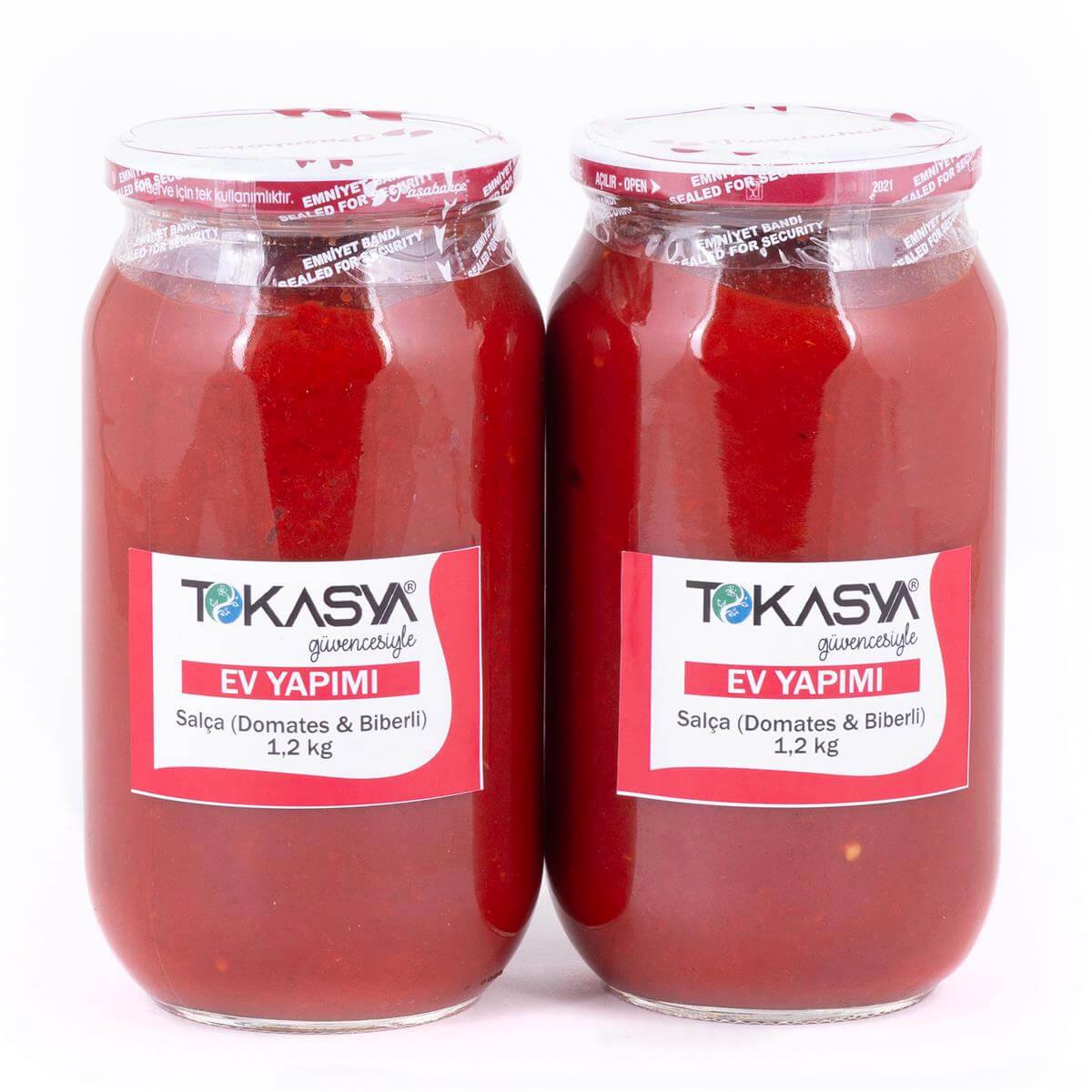Ev Yapımı Salça (Domates ve Biberli) 1,2 kg (2 li Kavanoz) 