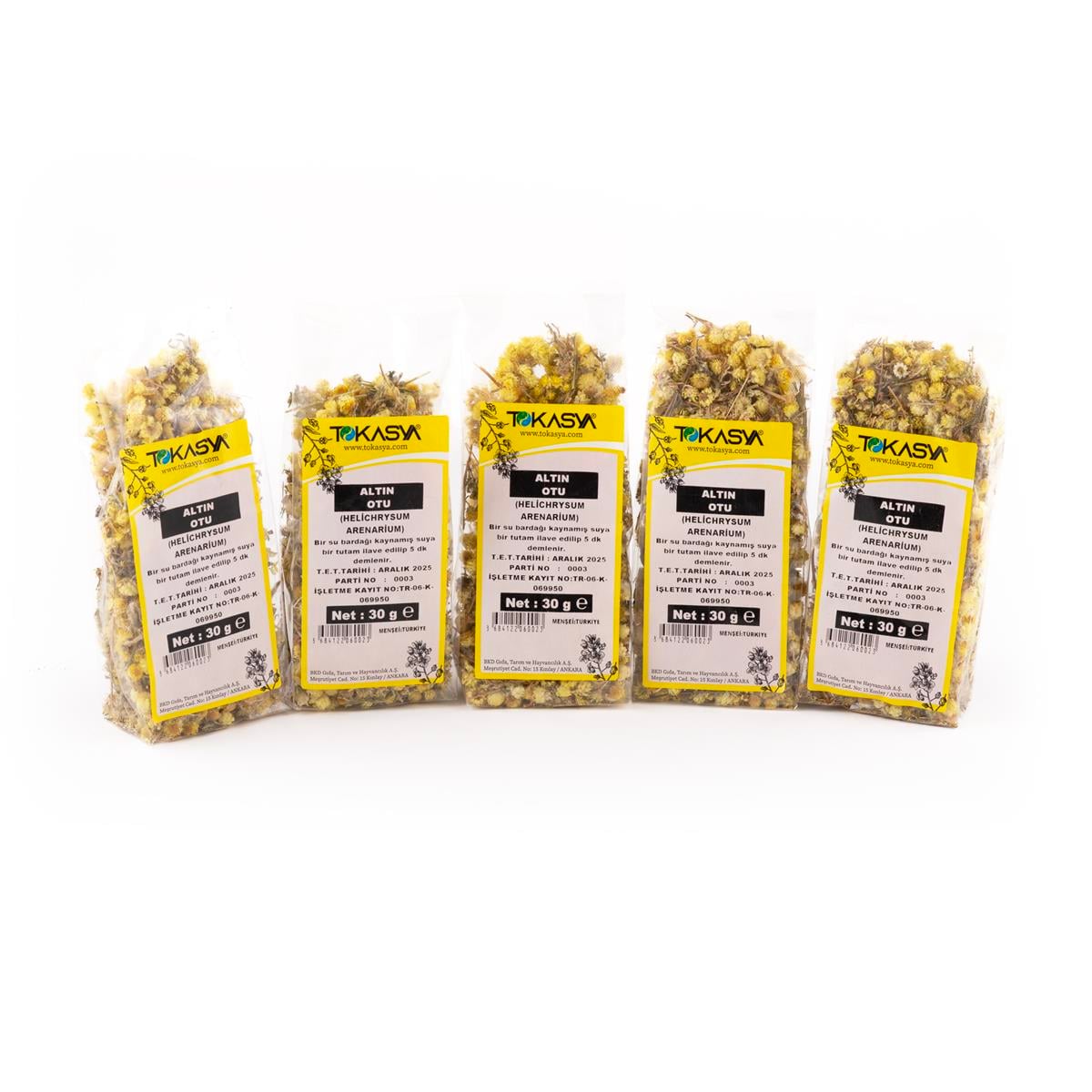 Tokasya Altın Otu Çiçeği 30 g (5 li Paket) 