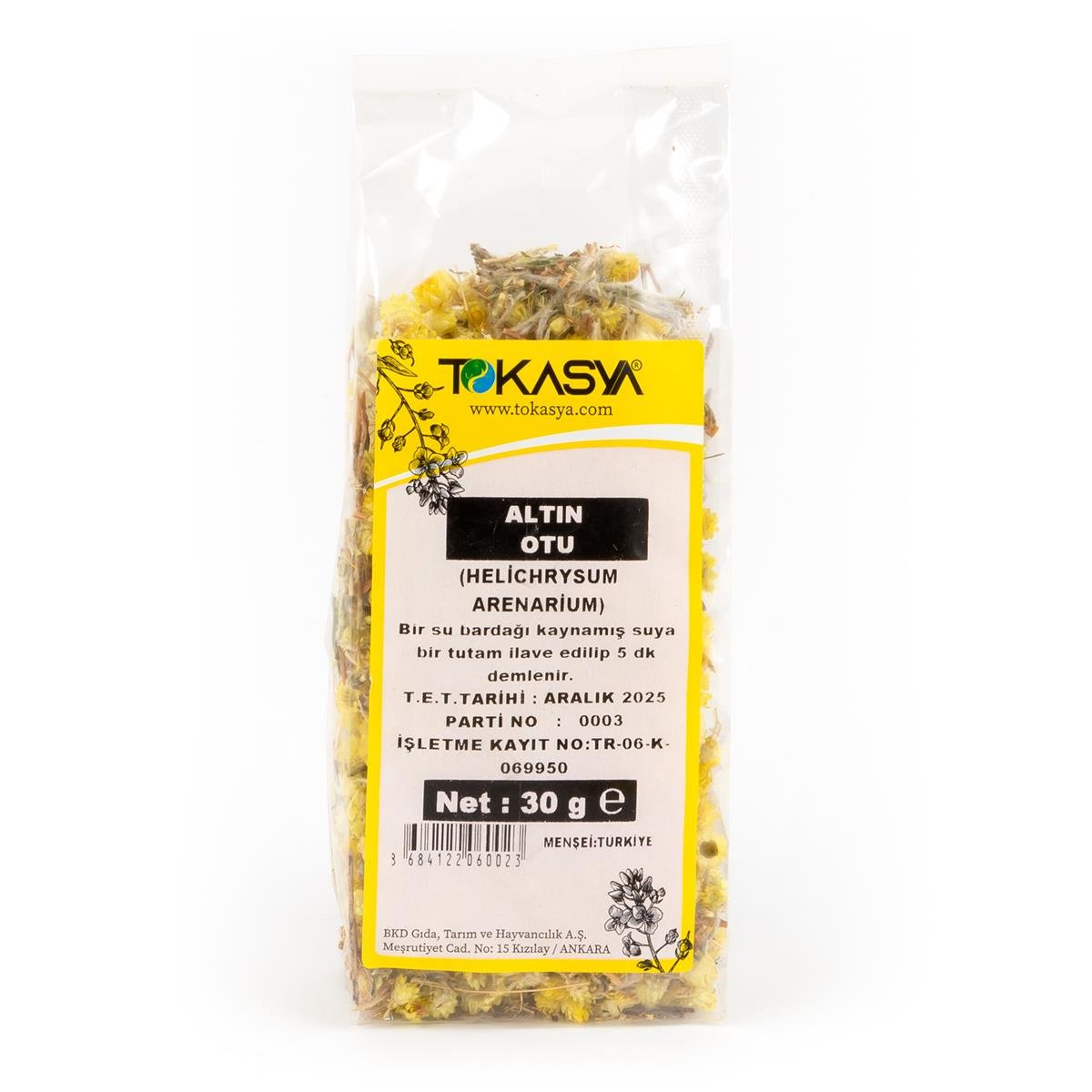 Tokasya Altın Otu Çiçeği 30 g