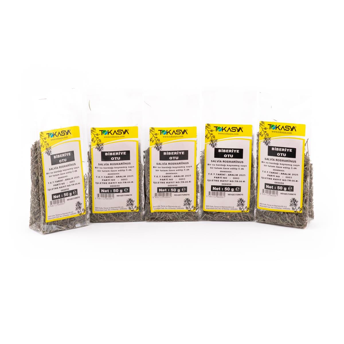 Tokasya Biberiye Otu 50 g (5 li Paket) 