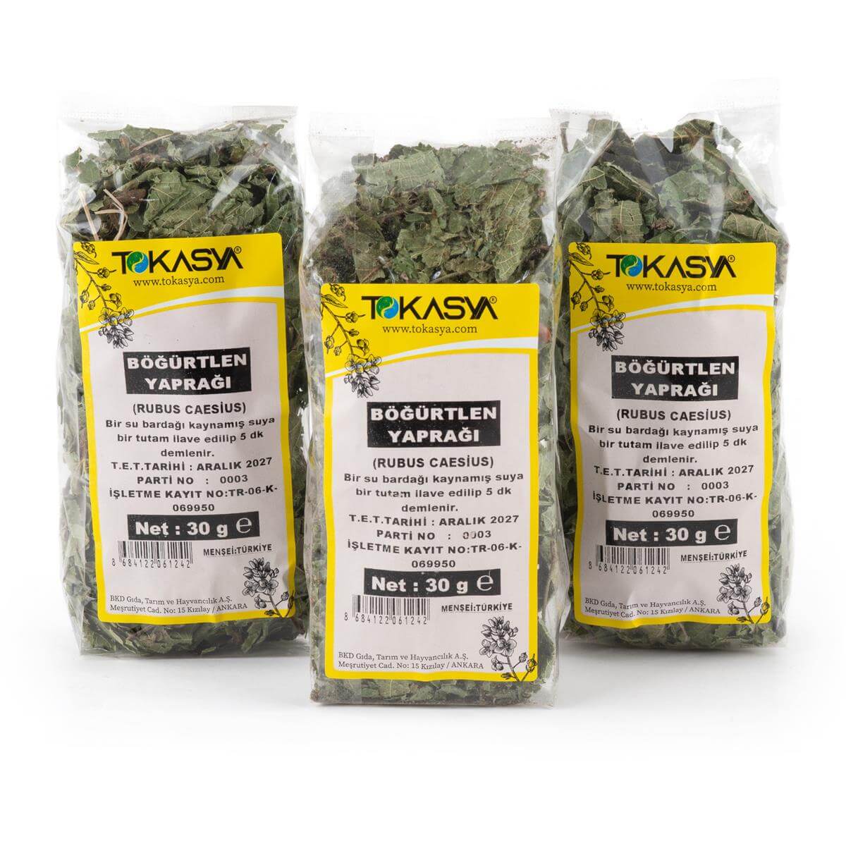 Tokasya Böğürtlen Yaprağı 30 g (3 lü Paket) 