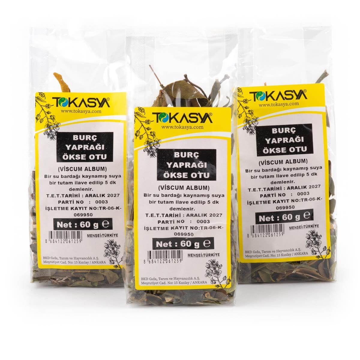 Tokasya Burç Otu-Ökse Otu 60 g (3 lü Paket) 