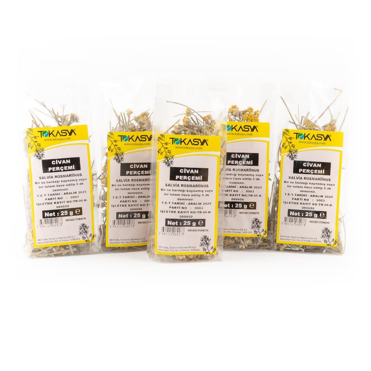 Tokasya Civan Perçemi 25 g (5 li Paket)