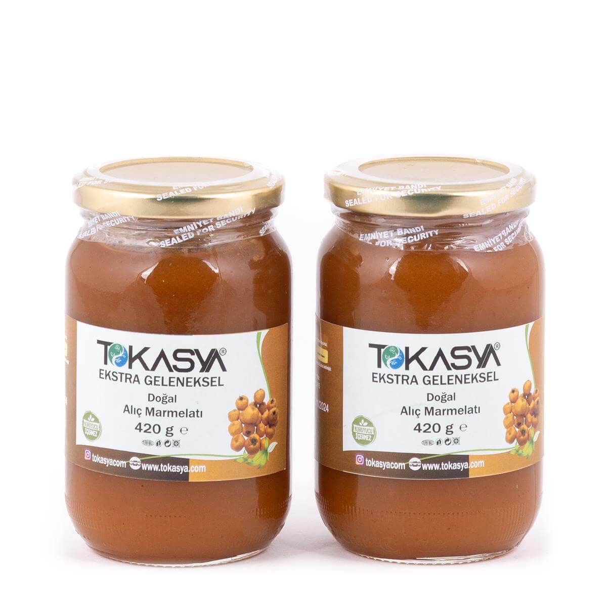 Tokasya Doğal Alıç Marmelatı 420 g (2 li Kavanoz) 