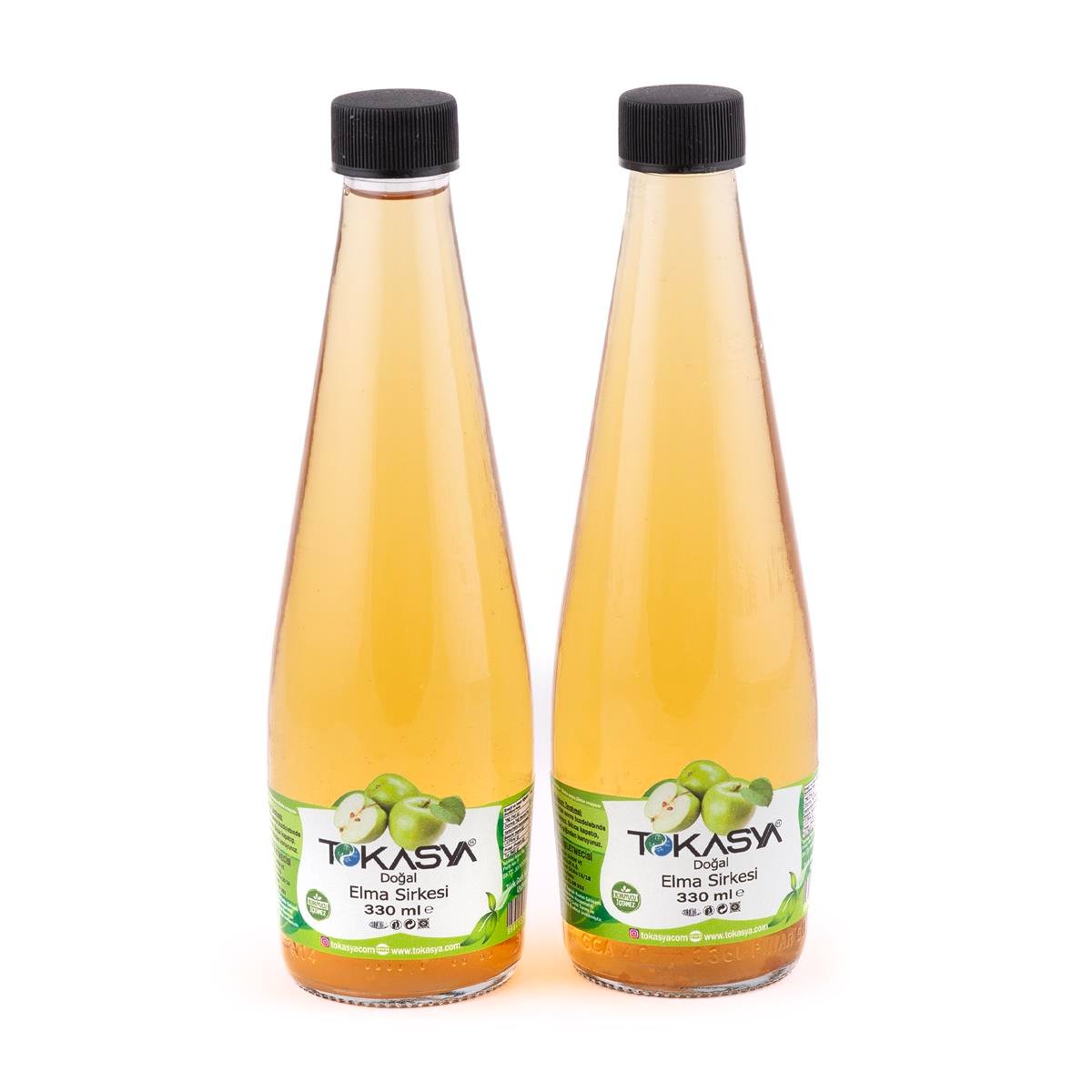 Tokasya Doğal Elma Sirkesi 330 ml (2 li Şişe) 