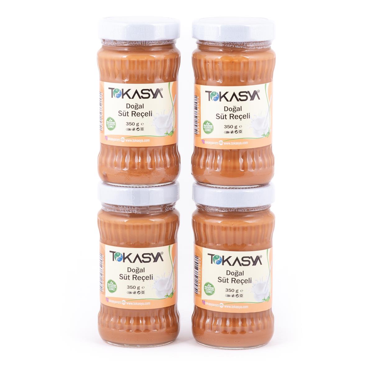 Tokasya Doğal Süt Reçeli 350 g (4 lü Kavanoz) 