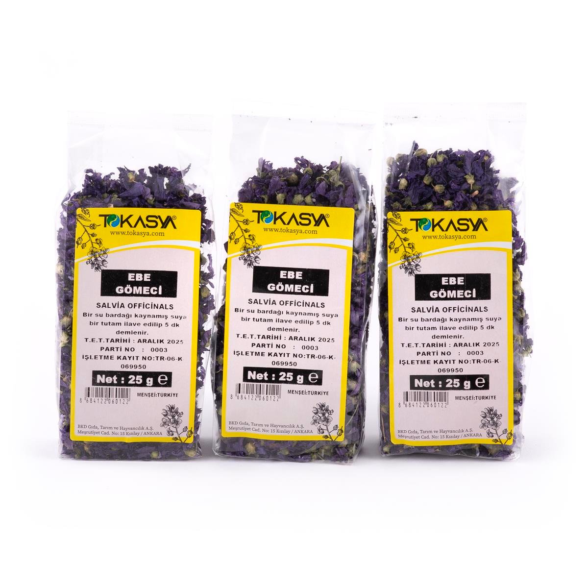 Tokasya Ebe Gömeci 25 g (3 lü Paket) 