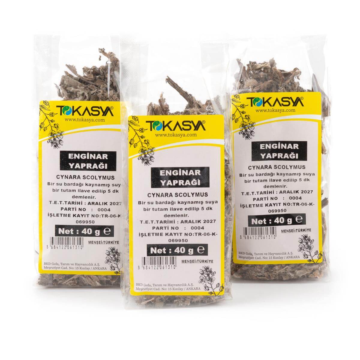 Tokasya Enginar Yaprağı 40 g (3 lü Paket) 