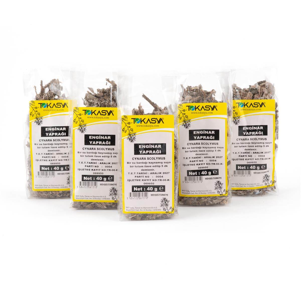 Tokasya Enginar Yaprağı 40 g (5 li Paket) 